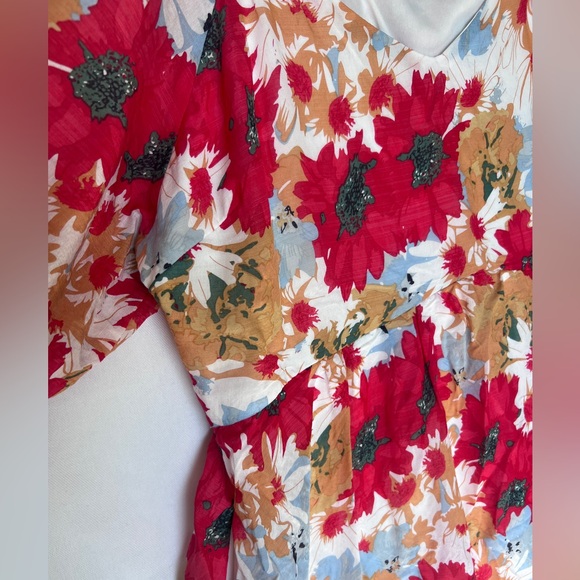 Polagram Floral Maxi Dress 2X LIKE NEW - Picture 5 of 8